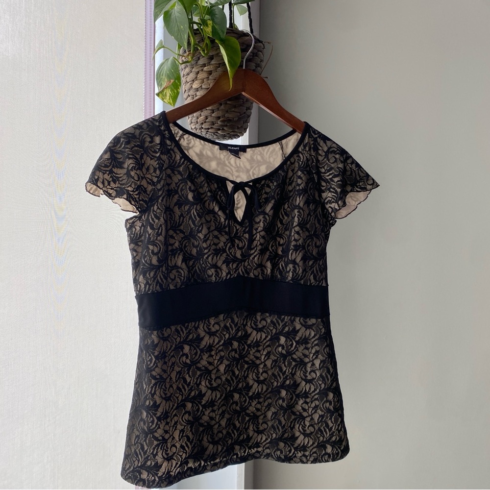 Y2K Alfani Black Blouse